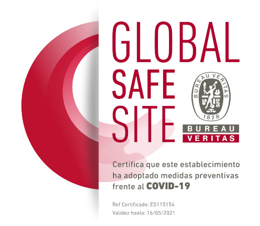 GLOBAL SAFE SITE. Bureau Veritas. Certifica que este establecimiento ha adoptado medidas preventivas frente al COVID-19