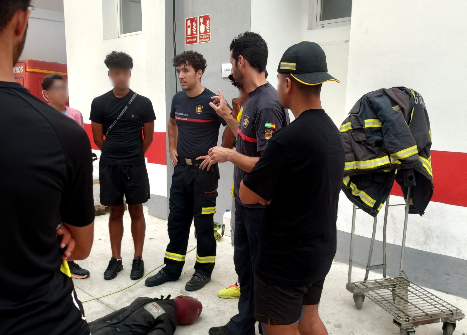 El Real Cuerpo de Bomberos de Málaga, referencia profesional para jóvenes del Programa Labora de Fundación Diagrama