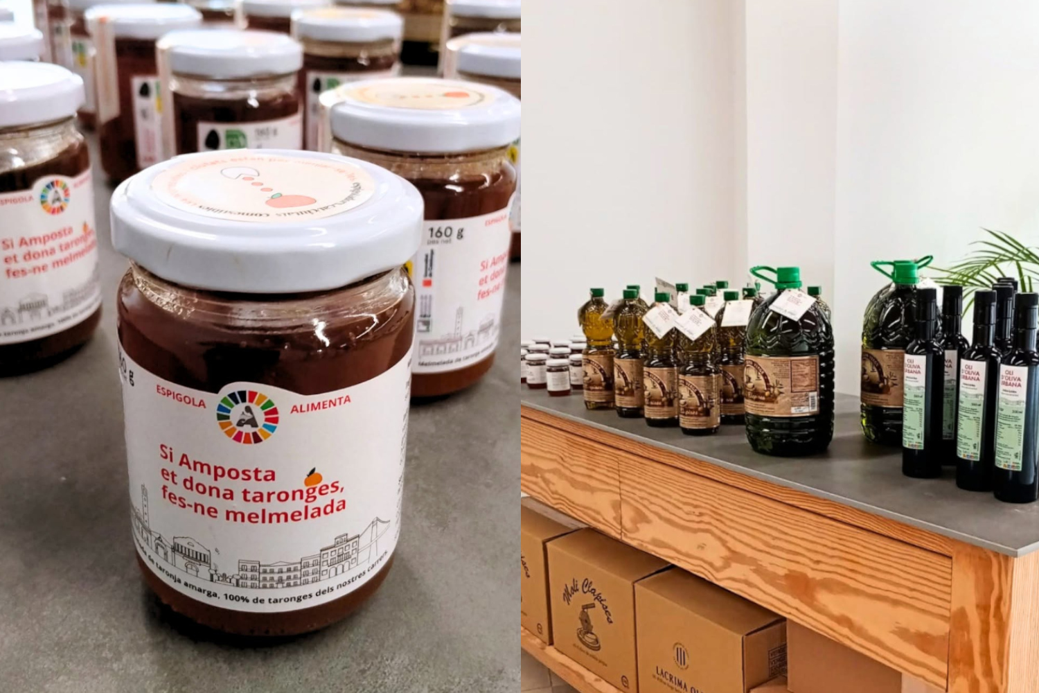 Productos donados al Ayuntamiento de Amposta
