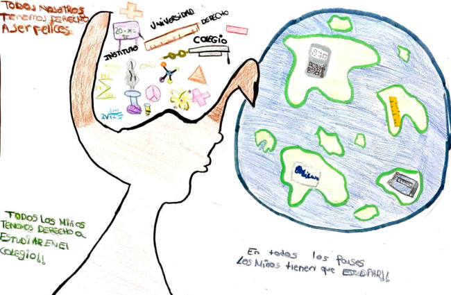 Los niños y las niñas tienes derecho a estudiar