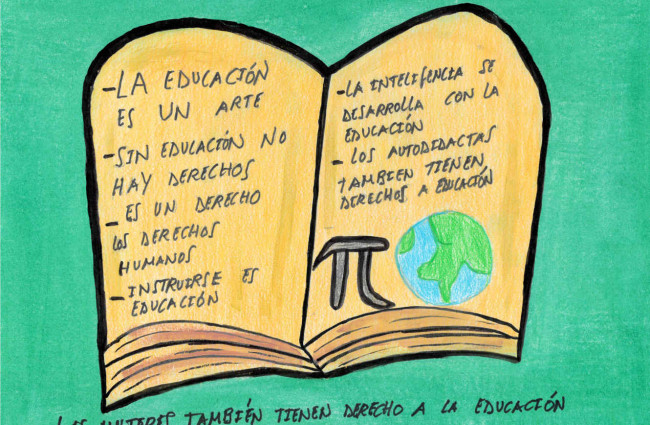 Pizarra de la educación