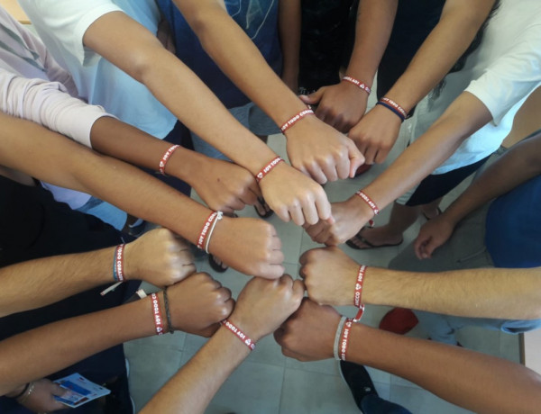 Los jóvenes del centro ‘Odiel’ de Huelva participan en varias actividades solidarias para sensibilizar sobre los problemas de corazón. Fundación Diagrama. Andalucía 2018. 