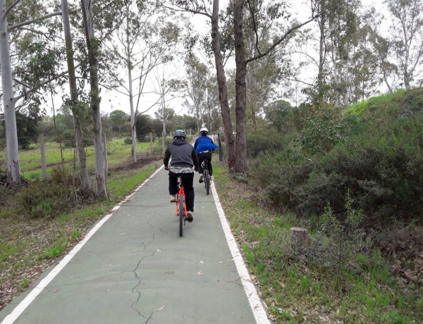 Ruta en bicicleta. Menores del centro 'Odiel' Huelva. Fundación Diagrama.