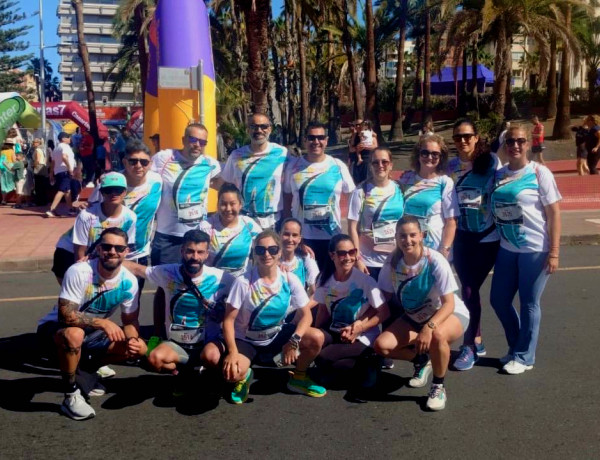 Personas trabajadoras de Fundación Diagrama en Carrera de Empresas de Gran Canaria