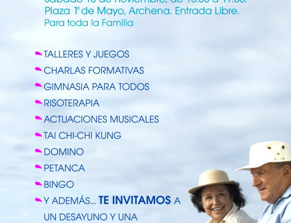 Fundación Diagrama organiza una feria sobre envejecimiento activo y saludable en Archena (Murcia)