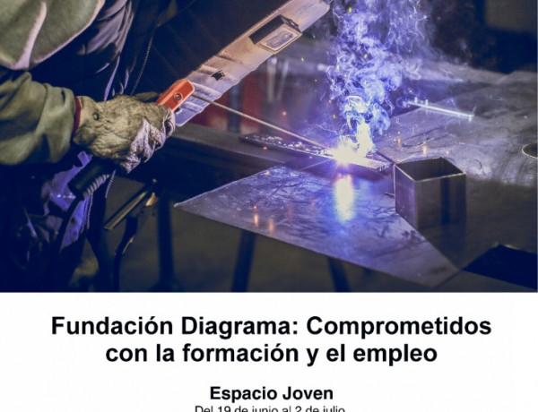 Cartel de la exposición 'Fundación Diagrama: Comprometidos con la formación y el empleo'