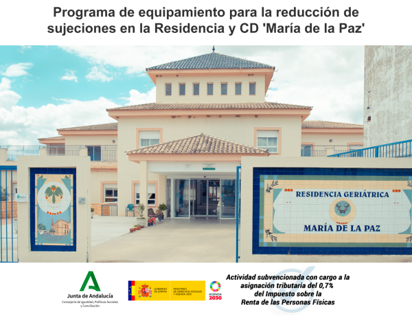 La residencia 'María de la Paz' contribuye al bienestar de las personas mayores usuarias