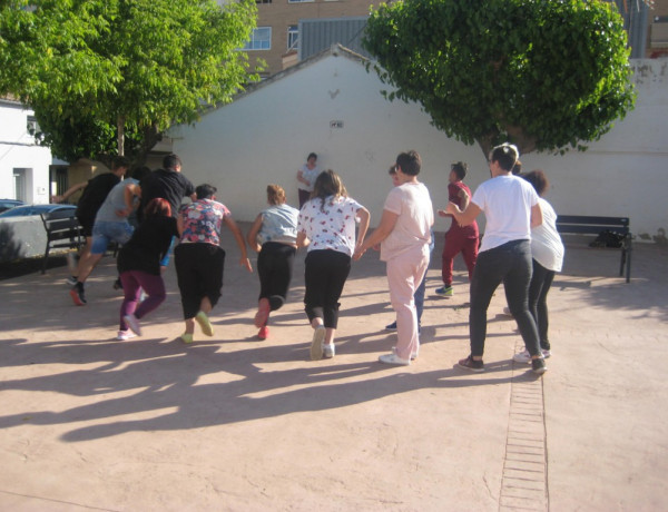 Los jóvenes del centro ‘Levante’ (Alicante) participan en actividades de sensibilización sobre la diversidad funcional. Fundación Diagrama 2018. 