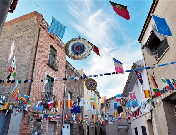 Resultado de la decoración de la calle