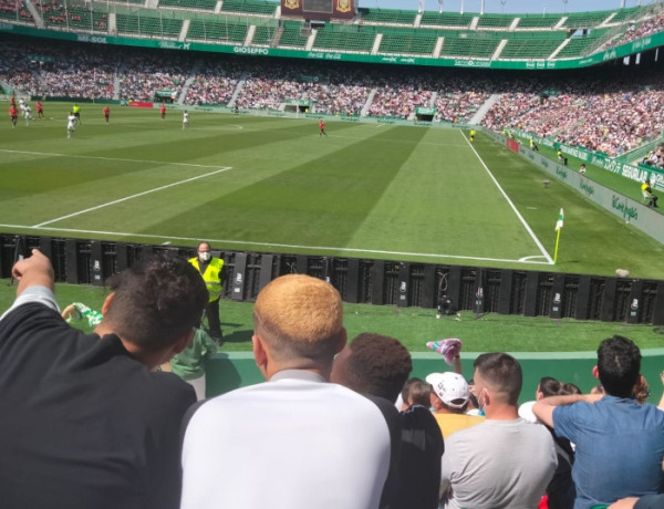 El encuentro entre el Elche CF y el RCD Mallorca cuenta con la asistencia de jóvenes de las residencias ‘El Palmeral’, ‘La Magrana’ y ‘Llauradors’. Fundación Diagrama. Comunidad Valenciana 2022