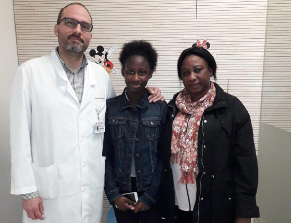 Fama Thiam accede a un tratamiento quirúrgico gracias a la colaboración entre Fundación Diagrama y el Hospital Sant Joan de Deu de Barcelona. Fundación Diagrama 2018. 