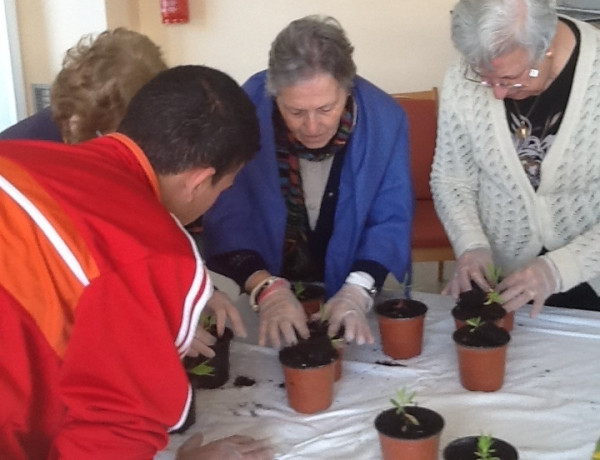 Jornada de convivencia intergeneracional entre los jóvenes del centro ‘La Zarza’ (Abanilla) y los mayores de la residencia ‘Nuevo Azahar’ (Archena)