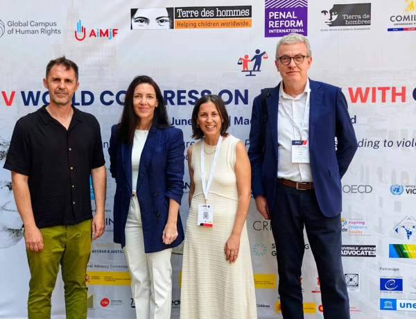 El equipo de Fundación Diagrama (i-d): José Manuel Durán, Virginia Ruiz, Raquel Jiménez y Daniel Bueno
