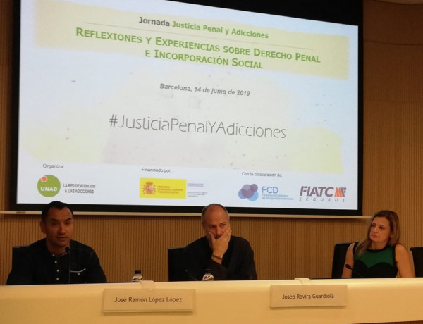 Fundación Diagrama participa en la jornada 'Justicia Penal y Adicciones: Reflexiones y experiencias sobre derecho penal e incorporación social'. Cataluña 2019.