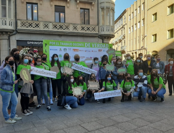 Fundación Diagrama participa en la jornada de sensibilización impulsada por la Plataforma Salmantina de Entidades por el Empleo con motivo del Día del Trabajo Decente