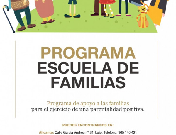 Fundación Diagrama pone en marcha una nueva edición del programa Escuela de Familias en la Comunidad Valenciana. 2019