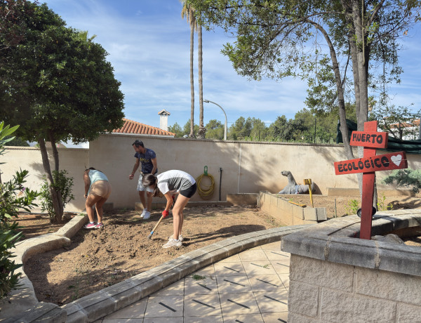 Huerto ecológico de la Residencia de Acogida 'La Pobla'