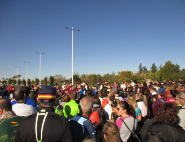 Personas atendidos en el centro sociosanitario ‘Cristo de los Mineros’ de La Unión (Murcia) participan en la I Carrera Solidaria a beneficio de Afacmur. Fundación Diagrama 2018.