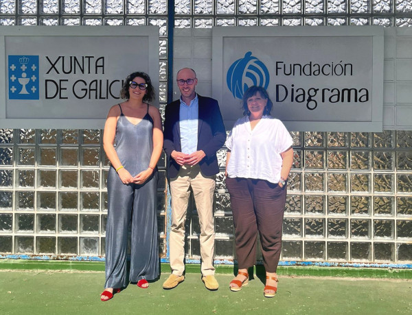 Jacobo Rey, junto al equipo driectivo del centro Montealegre