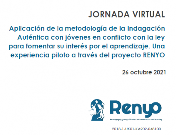 Abiertas las inscripciones de la jornada virtual sobre metodología para fomentar el interés por el aprendizaje de jóvenes en conflicto con la ley