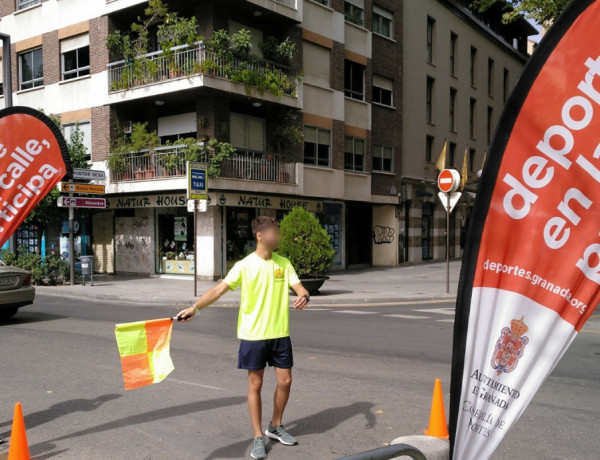 Los jóvenes atendidos en el centro de internamiento ‘San Miguel’ de Granada participan como voluntarios en el World’s Fastest Marathon. Fundación Diagrama. Andalucía 2019. 