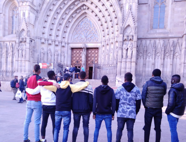 Los jóvenes atendidos en el Centre d'Acollida del Montsià de Amposta (Tarragona) participan en diversas actividades culturales y deportivas. Fundación Diagrama. Cataluña 2019  