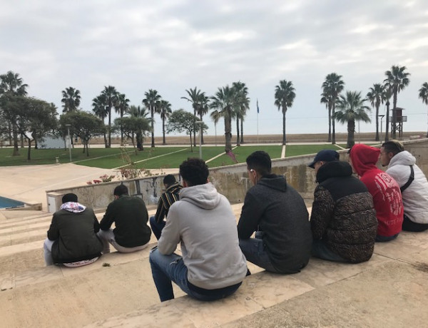 Los jóvenes atendidos en los centros de acogida ‘Ullals II’ y ‘Ullals III’ de Ulldecona (Tarragona) realizan diversas salidas culturales y deportivas. Fundación Diagrama. Cataluña 2020.