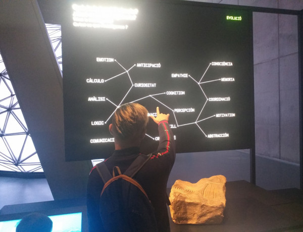 Jóvenes atendidos en distintos centros gestionados por Fundación Diagrama en Cataluña visitan el museo científico CosmoCaixa. 2019