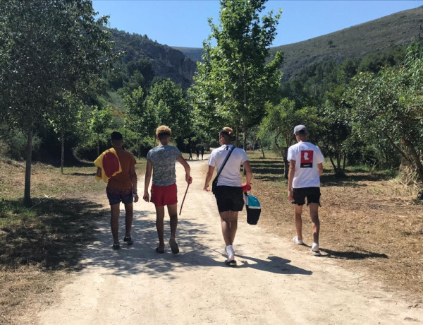 Los jóvenes atendidos en el Hogar ‘La Magrana’ de Alicante realizan una visita a la localidad valenciana de Ontinyent. Fundación Diagrama. Comunidad Valenciana 2020.