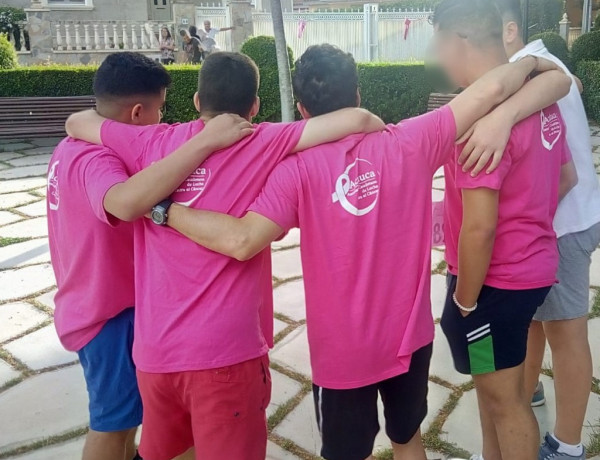 Los jóvenes atendidos en el centro ‘Alácera’ de Caudete participan en la V edición de la prueba deportiva Marea Rosa. Fundación Diagrama. Castilla-La Mancha 2019. 