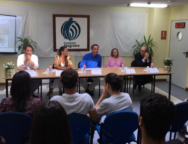 Los jóvenes del Centro Socioeducativo Juvenil de Cantabria participan en la clausura del Programa de Formación Profesional Básica de auxiliar de jardinería. Fundación Diagrama 2019. 