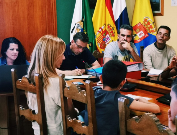 Los jóvenes del centro ‘Valsequillo’ de Las Palmas de Gran Canaria asisten a un pleno del Ayuntamiento de la localidad. Fundación Diagrama 2019.
