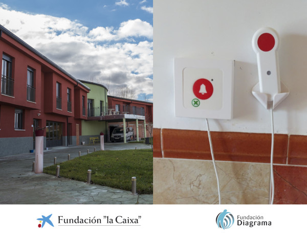 Llamadores instalados en la residencia Virgen de Veladíez