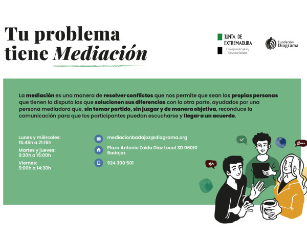 El Servicio de Mediación Familiar de Badajoz asiste en 2025 a más de un centenar de personas usuarias