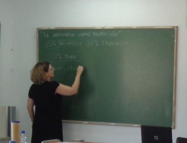 Los menores atendidos en el centro de acogida ‘Alácera’ de Caudete (Albacete) descubren el mundo de las matemáticas con la profesora Teresa Arias. Fundación Diagrama. Castilla-La Mancha 2019. 