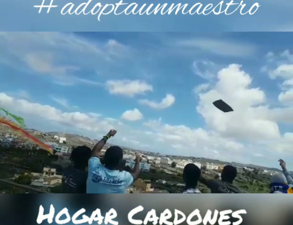 Los menores atendidos en el centro ‘Cardones’ de Las Palmas de Gran Canaria se suman a la iniciativa #AdoptaUnMaestro. Fundación Diagrama 2020.