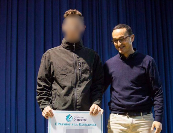 Uno de los menores atendidos en el centro educativo ‘Ciudad de Melilla’ obtiene un reconocimiento en los I Premios a la Excelencia y el Esfuerzo. Fundación Diagrama. Melilla 2019. 