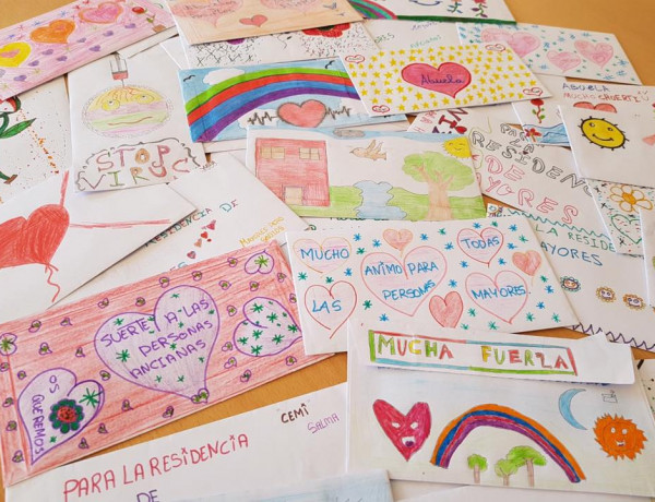 Los menores del centro educativo ‘Ciudad de Melilla’ envían cartas de ánimo a los usuarios del Centro Polivalente de Servicios para Personas Mayores. Fundación Diagrama. Melilla 2020
