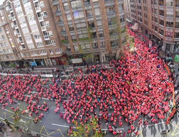 Menores de los pisos de protección ‘Leza’, ‘Jubera’, ‘Cidacos’ y ‘Alhama’ de Logroño participan en la IV Carrera de la Mujer por la Investigación. Fundación Diagrama. La Rioja 2019. 