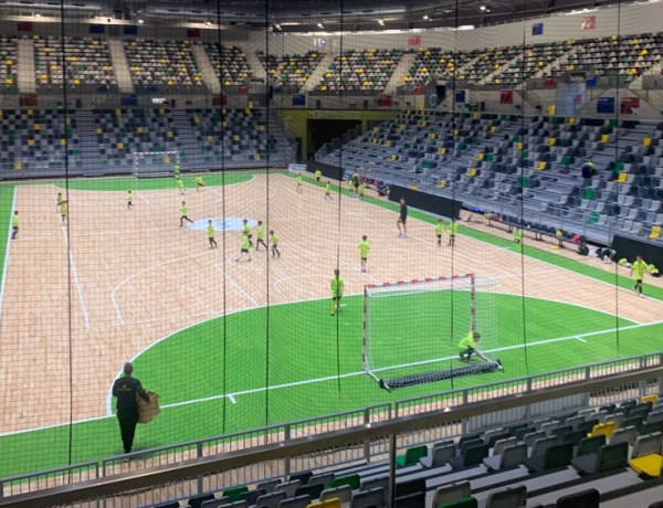 Un momento de entrenamiento del Jaén Paraíso Interior