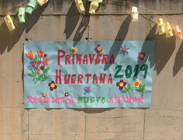 Las personas atendidas en la residencia ‘Nuevo Azahar’ de Archena celebran la Primavera Huertana. Fundación Diagrama. Murcia 2019.