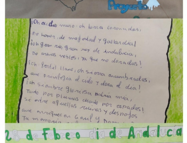 Las personas menores atendidas en el centro ‘Los Alcores’ de Carmona (Sevilla) conmemoran el Día de Andalucía con numerosas actividades