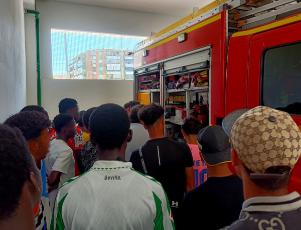 El Real Cuerpo de Bomberos de Málaga, referencia profesional para jóvenes del Programa Labora de Fundación Diagrama