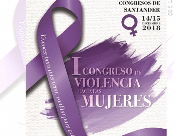 Una profesional de Fundación Diagrama en Cantabria participa en el I Congreso de Violencia hacia las Mujeres celebrado en Santander. Fundación Diagrama. Cantabria 2018.