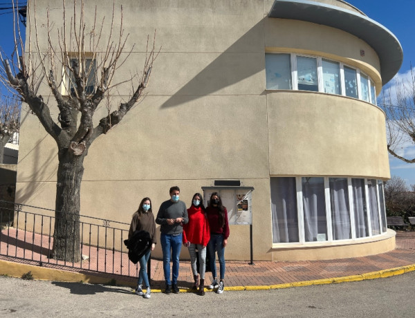 Profesionales del Programa SEPAP Mejora-T de Pozohondo participan en una reunión con el alcalde del municipio albaceteño de San Pedro. Fundación Diagrama. Castilla-La Mancha 2022.
