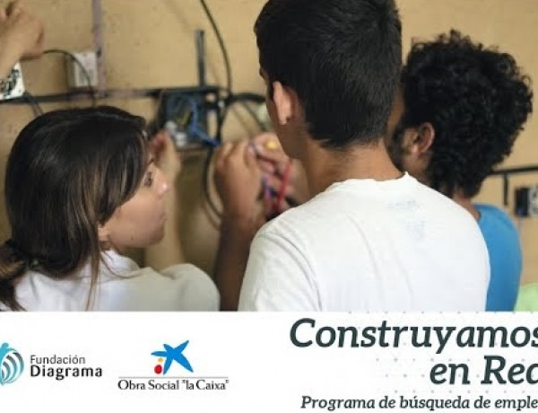 Profesionales y voluntarios del programa de inserción ‘Construyamos en Red’ de Caudete (Albacete) realizan un vídeo de ánimo para los jóvenes que atienden. Fundación Diagrama. Castilla-La Mancha 2020.