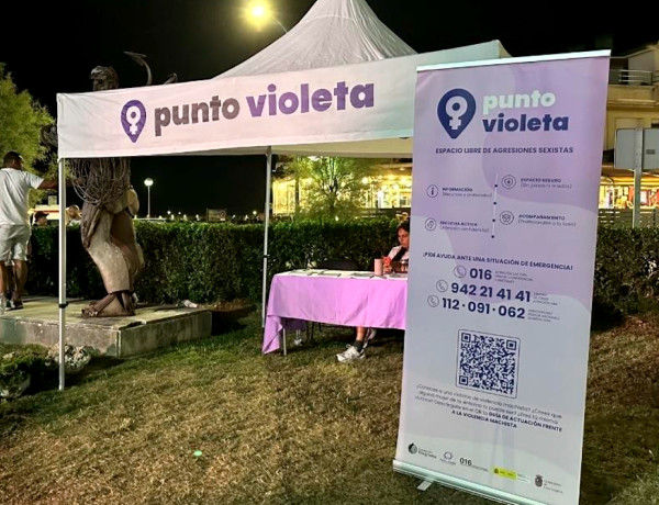 El Punto Violeta gestionado por Fundación Diagrama en la Comunidad de Cantabria se instala en Laredo durante el eclipse solar del 12 de agosto