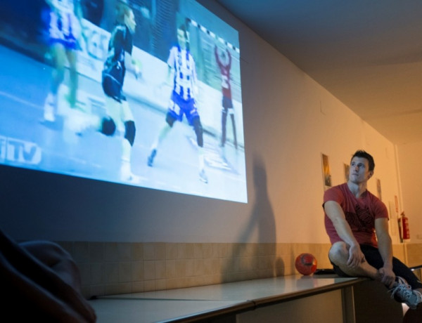 Visita jugadores balonmano La Zarza