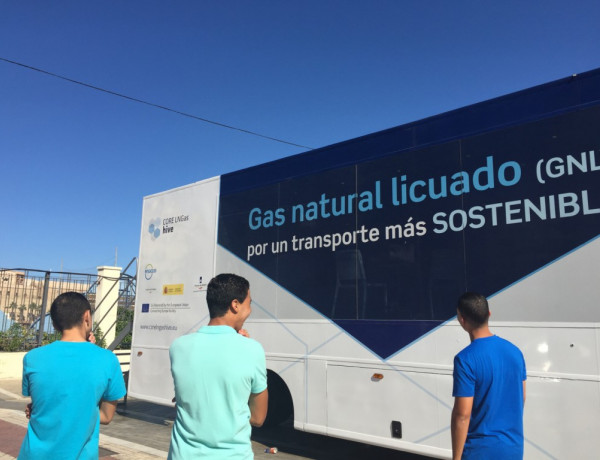 Visita a la exposición Gas Natural Licuado. Menores del centro 'Ciudad de Melilla'. Fundación Diagrama 2017. 