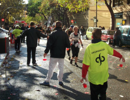 Menores atendidos en el centro ‘Campanar’ de Valencia participan como voluntarios en la maratón ‘Divina Pastora’